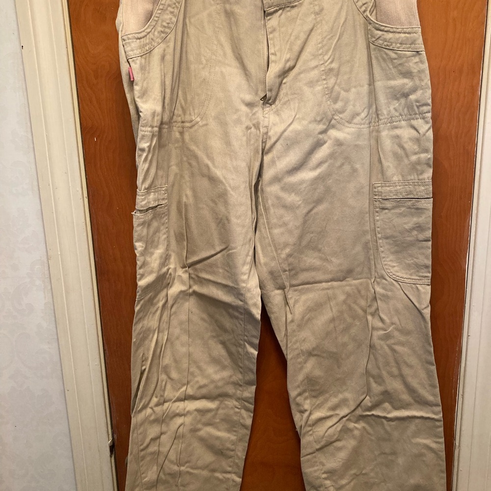 Women within Tan Cargo Pants